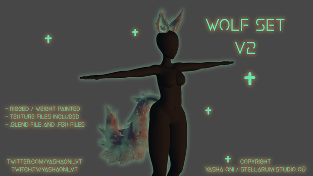 Ghost Wolf - .FBX, .BLEND, UNITYPACKAGE files