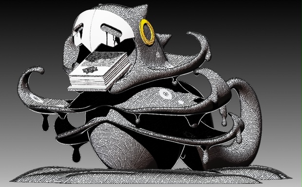 Hololive ファン Bookwyrm モデル Ver.1.0　3Dプリンター用 