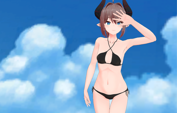 ビキニ&マイクロビキニ水着【「レナ・カクテル-Lena Cocktail-」用衣装3Dモデル】