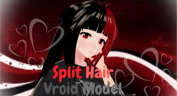 Vroid Model Split Hair | 