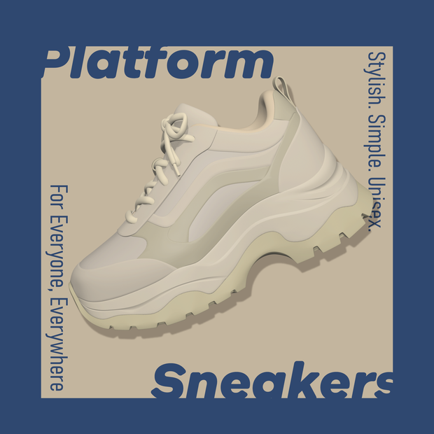 厚底スニーカー / Platform Sneakers – 3D Model