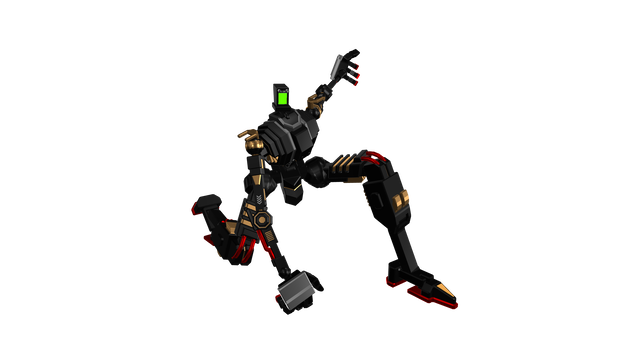 オリジナル3Dモデル/メカノイド  アーマード骸