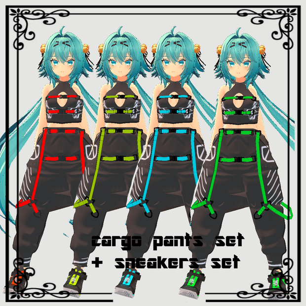 【竜胆用】cargo pants setー rindo