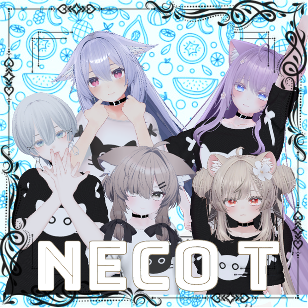【Tシャツ+スニーカーセット】NECO T【桔梗、マヌカ、萌、真冬、森羅】