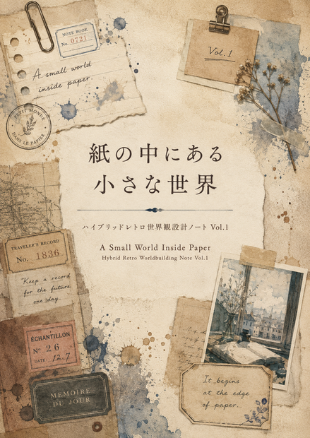 AI×紙の中にある小さな世界 ハイブリッドレトロ世界観設計ノート（有料版）
