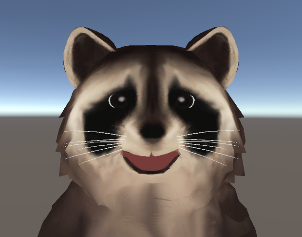 VRChat想定アライグマアバター