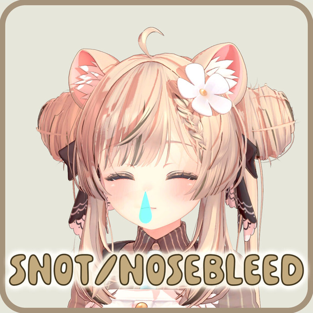 [Warudo/Prop/BIRP] Snot+NoseBleed
