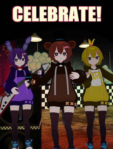 【VRChat想定】FNAFコスプレセット FNAF fanmade cosplay set　