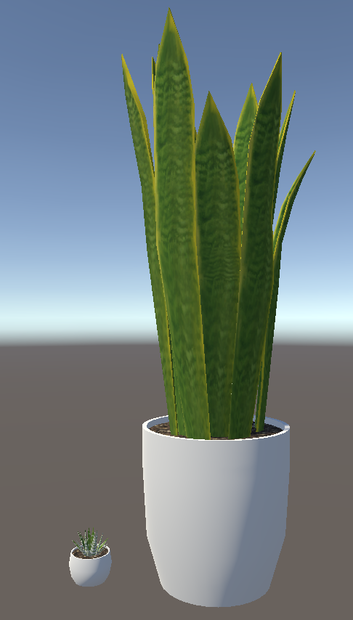 観葉植物01（二個セット）- Houseplant 01 (set of two)
