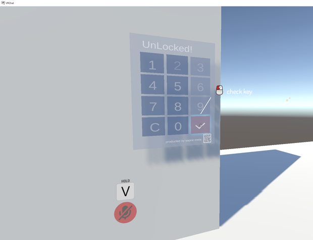 【無料あり】パスワード付き自動扉/[There is also a free version]Automatic Door with PIN(UdonGimmick)