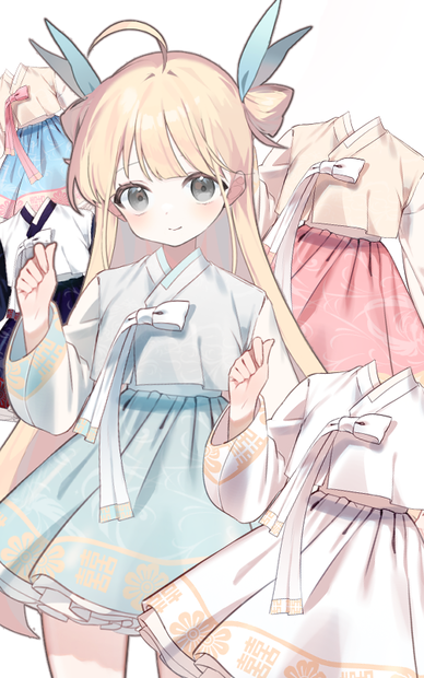 【VTuber向け】韓国の"HANBOK"伝統衣装【フリー素材】