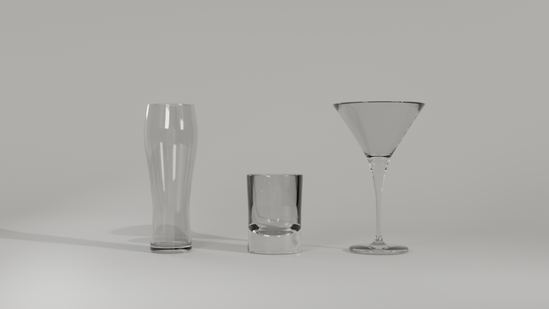 【3Dモデル】グラスセット