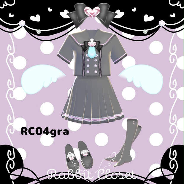 RCセーラーコーデセット【VRoid用衣装】