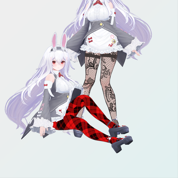 INABA対応タイツ（ストッキング）とニーソックス【VRChat想定3Dモデル】
