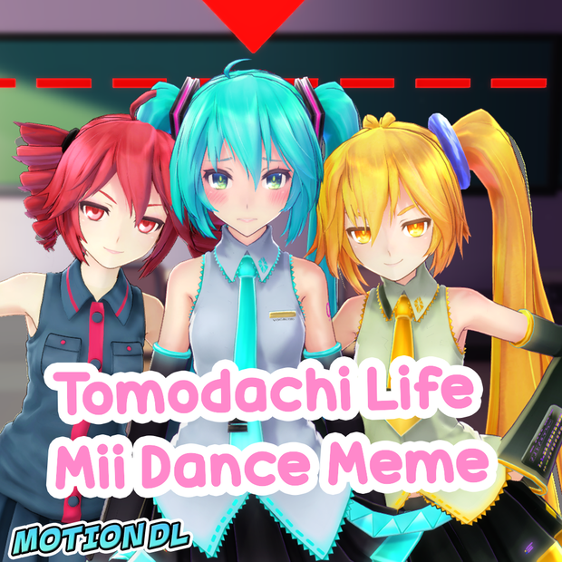 【MMD】 トモダチコレクション 新生活 - Miiダンスミーム 【モーション】