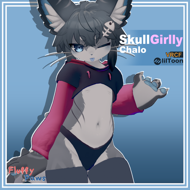 Chalo 🐈 SkullGirly Chothes 🐾【シャロくん用】