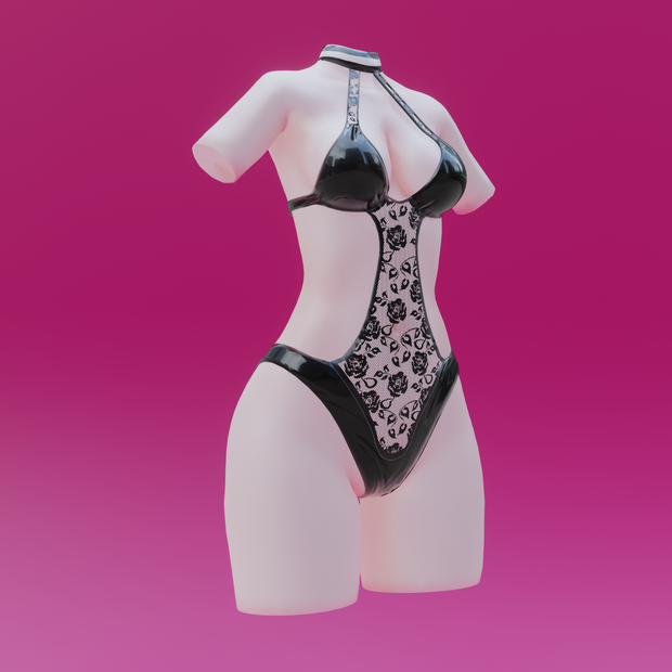 Black Lace Swimsuit/Lingerie