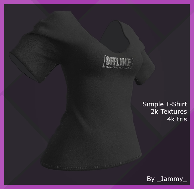 [VRChat] - Simple T-Shirt "OFFLINE"