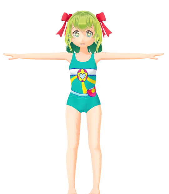 【セシル変身】ミルキー変身水着【テクスチャ＆VRM】