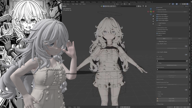 [3D Model] Original Character - Fully Rigged