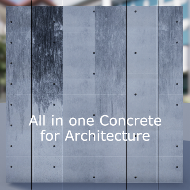 All in one concrete material for Unreal Engine 4