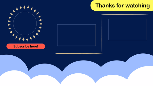 【無料あり】Thanks＆Subscribe Cloudy motion