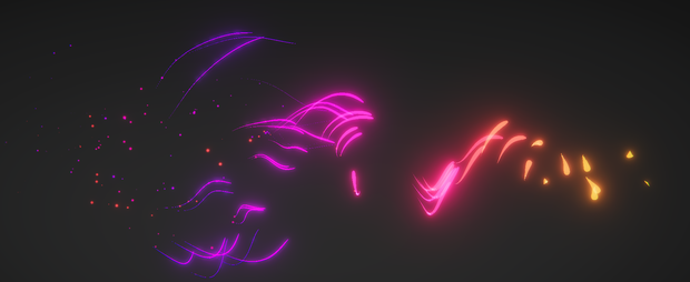 swirly trails