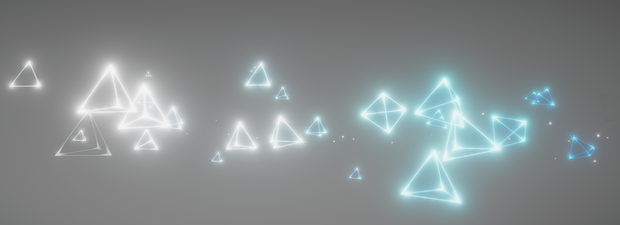 Triangle trails and aura