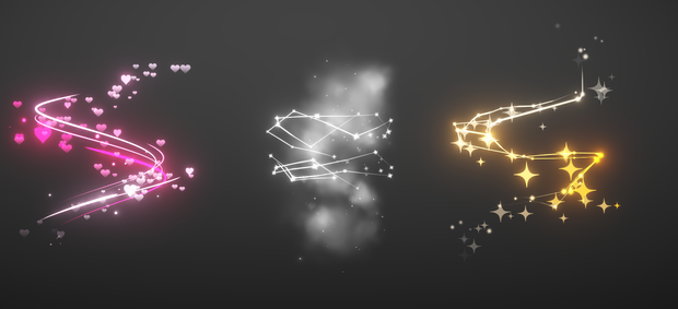 Swirl aura particles for VRC