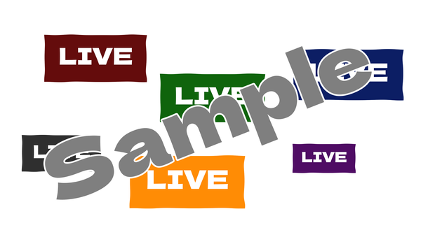 生配信用のLIVEアイコンセット