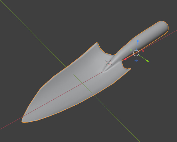 ハンドサイズ　ショベル（スコップ）Shovel　FBX・3Dモデル