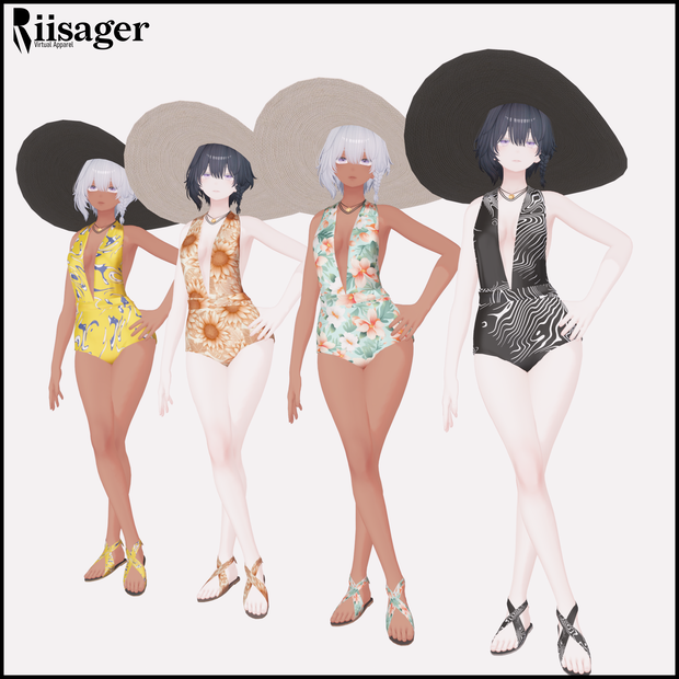 【Shinra】V-cut Swimsuit