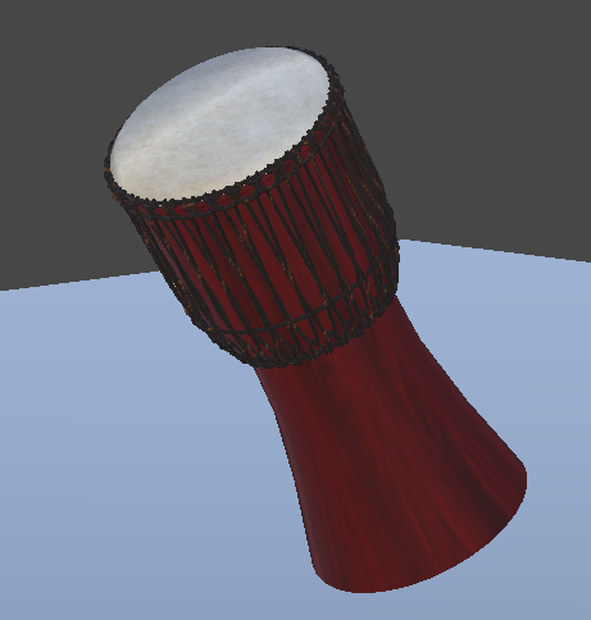 VRChat Djembé / TamTam, Avatar Asset