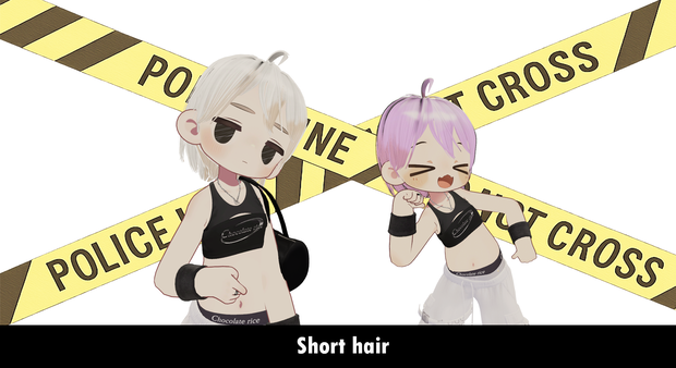 short hair - 5 avatars
