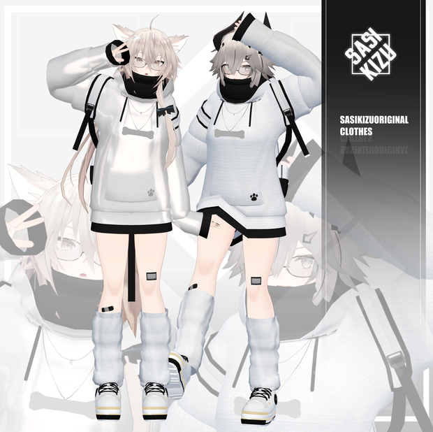 SASIKIZU式モデル専用衣装「INU_HOODIE」