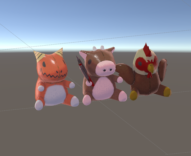幻獣ぬいぐるみセット　どらごん　みのたうろす　ばじりすく　【VRChat 】