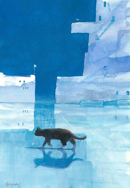 水彩画（原画）（額装済み）「氷の世界」 - gomaramen888 - BOOTH