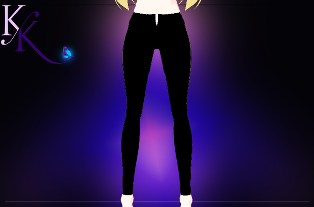 Simple leg pants