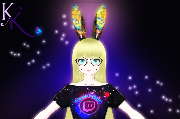 Colored rabbit ears