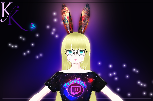 Galaxy bunny ears