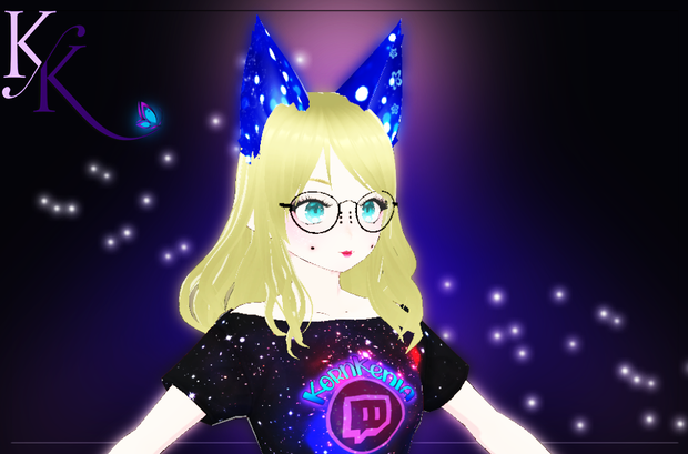 Blue lights cat ears FREE