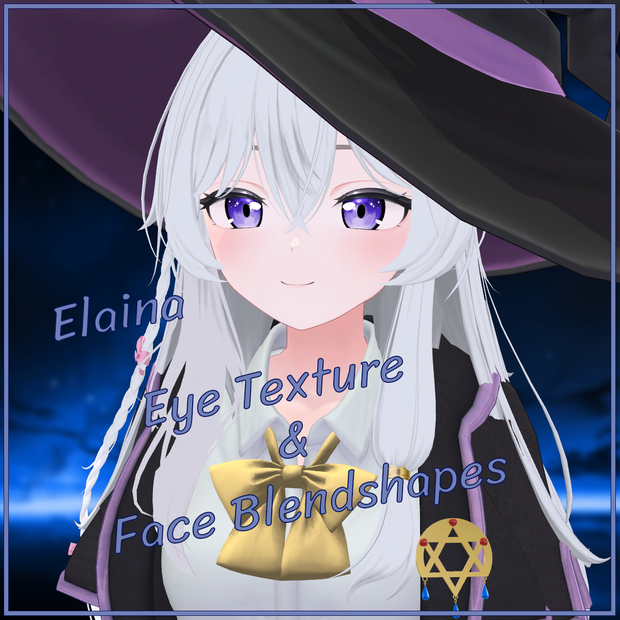【しなの専用】 Elaina Eye Texture & Face Blendshapes
