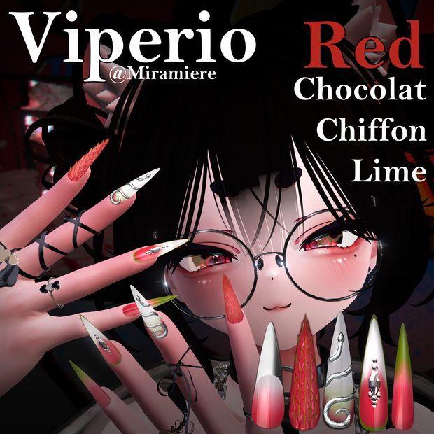 【6アバター対応】Viperio Long Nail