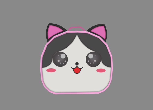ピンクの猫バッグ