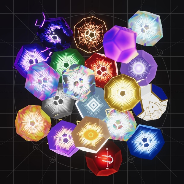 Fan-Made Destiny Engram Prop Pack - ファンメイドDestinyエングラムプロップパック [Unity/VRChat]