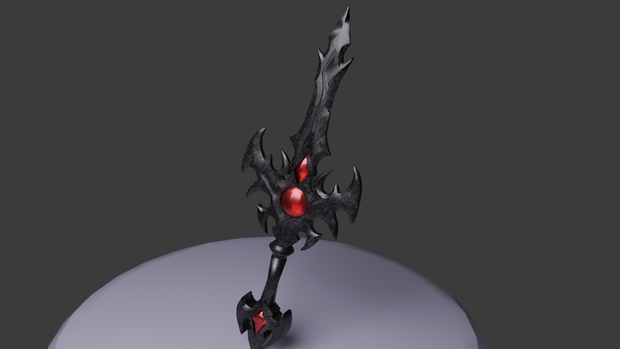 fbxモデル「黒曜石の剣」