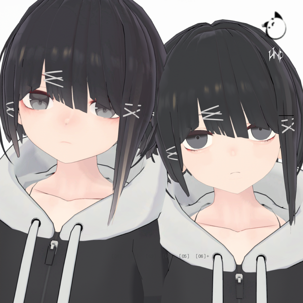 【オリジナル3Dモデル】アングラの子Ver3.0～4.2