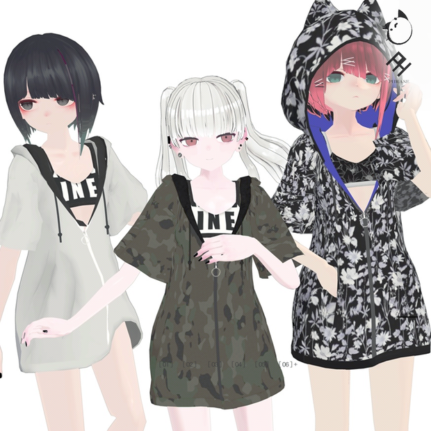 【３Dモデルウェア】Ph_Swimwear Flowcast