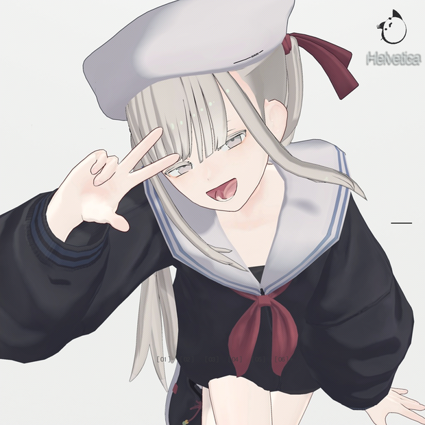 【オリジナル３Dモデル】ヘルベチカ