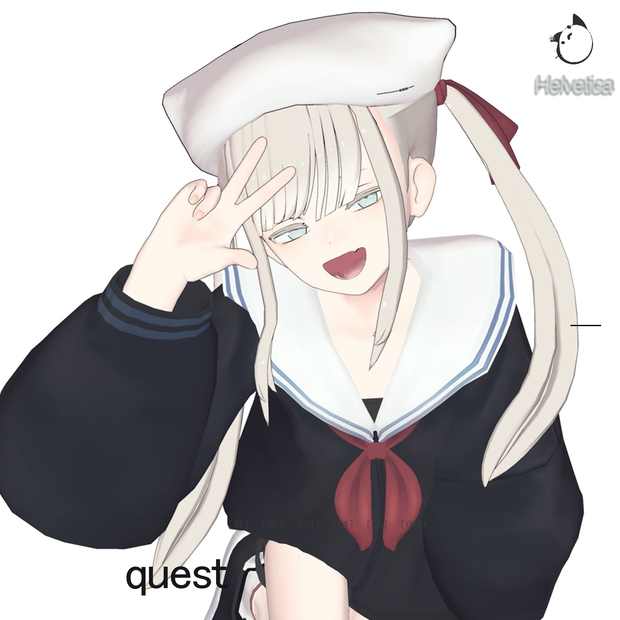 ”Quest対応版”【オリジナル３Dモデル】ヘルベチカ